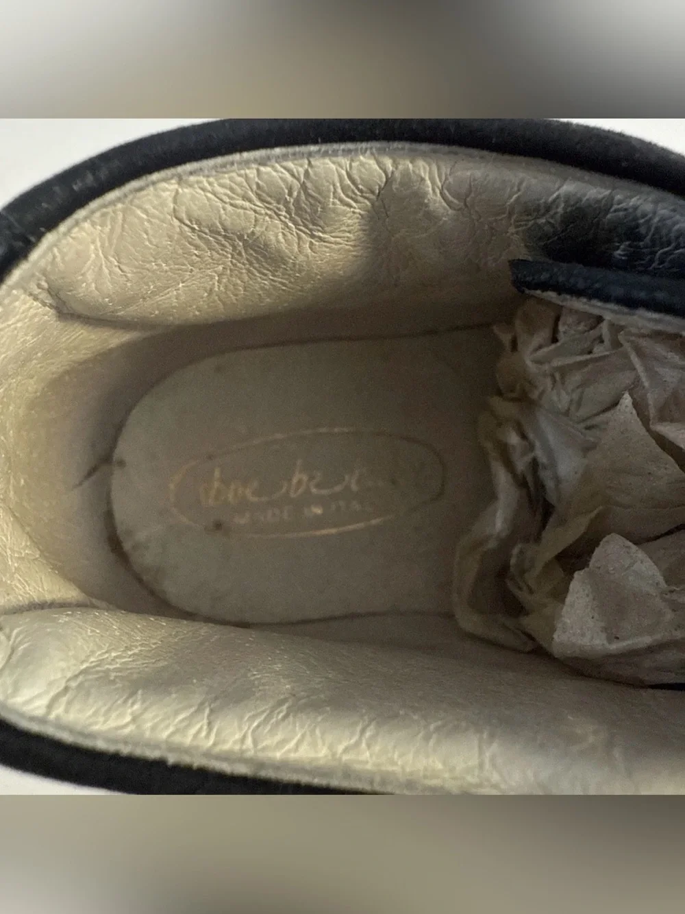 *Vintage Toddler Girl Shoe Be Baby Doo Italian Leather black Size8 us/ 24 eu
